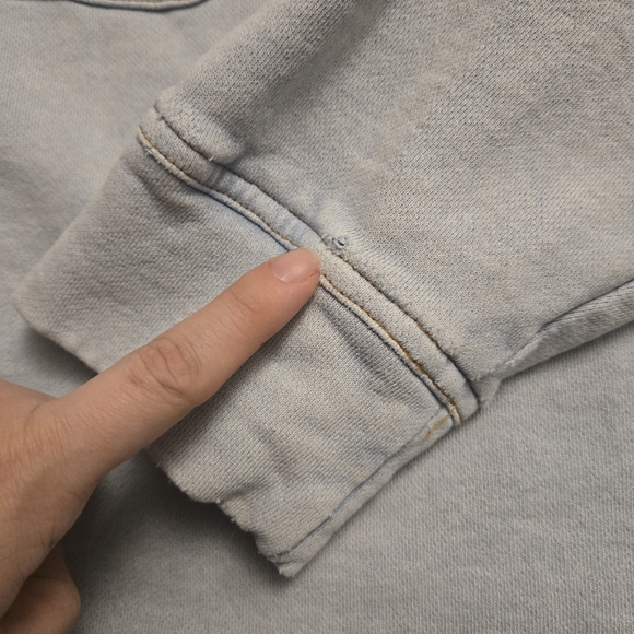 Womens 100% Cotton Soft Light Blue Button Shacket Oversized L-XXL - Picture 7 of 8